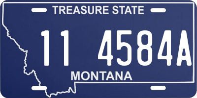 MT license plate 114584A