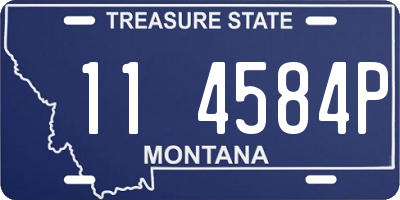 MT license plate 114584P