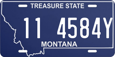 MT license plate 114584Y