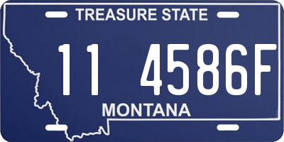 MT license plate 114586F