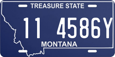 MT license plate 114586Y