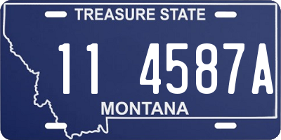 MT license plate 114587A