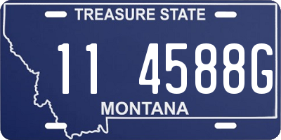 MT license plate 114588G