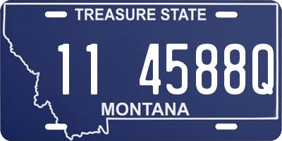 MT license plate 114588Q