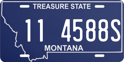 MT license plate 114588S