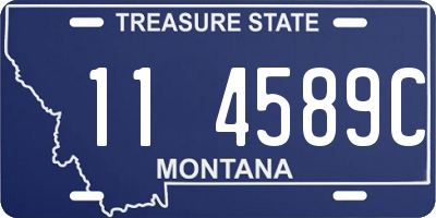 MT license plate 114589C