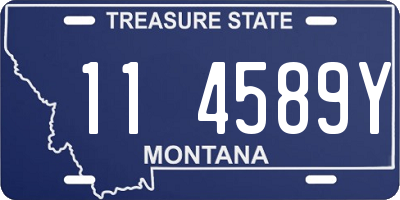 MT license plate 114589Y