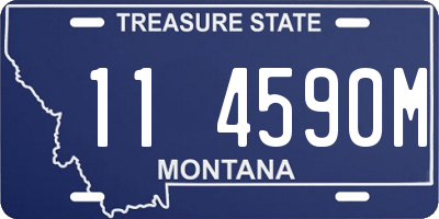 MT license plate 114590M