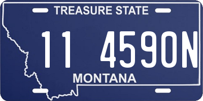 MT license plate 114590N