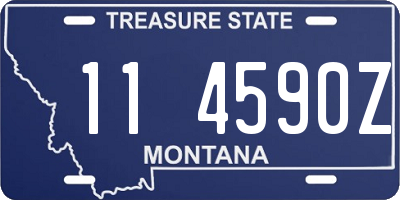 MT license plate 114590Z