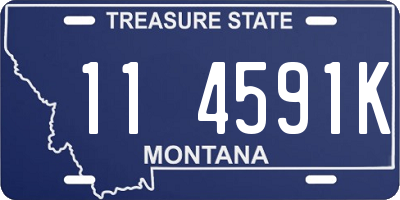 MT license plate 114591K