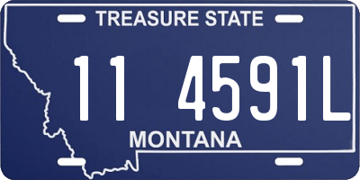 MT license plate 114591L