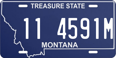 MT license plate 114591M