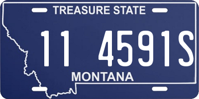 MT license plate 114591S