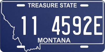 MT license plate 114592E