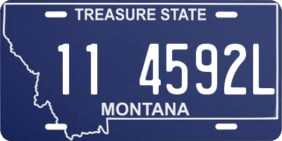 MT license plate 114592L