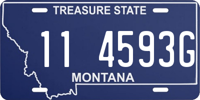 MT license plate 114593G