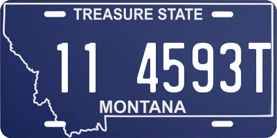 MT license plate 114593T