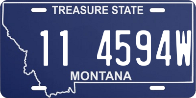 MT license plate 114594W