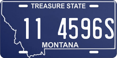 MT license plate 114596S