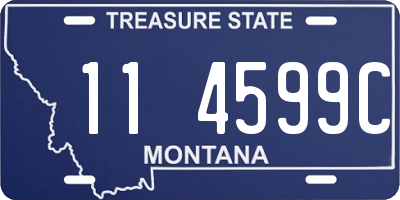 MT license plate 114599C