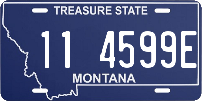 MT license plate 114599E