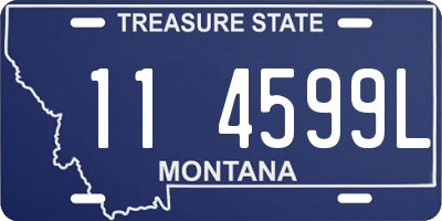 MT license plate 114599L