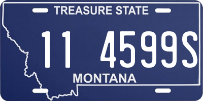 MT license plate 114599S