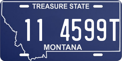 MT license plate 114599T