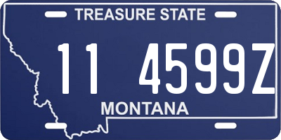 MT license plate 114599Z