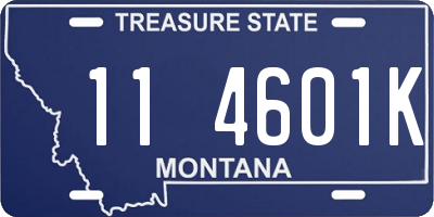 MT license plate 114601K