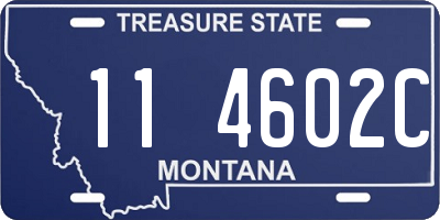 MT license plate 114602C