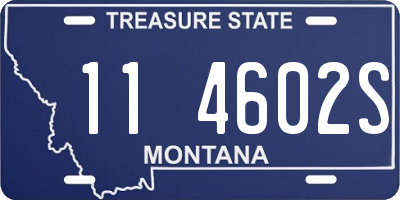 MT license plate 114602S