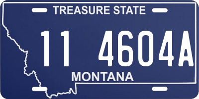 MT license plate 114604A
