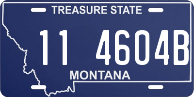 MT license plate 114604B