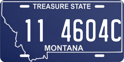MT license plate 114604C
