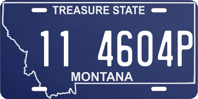 MT license plate 114604P