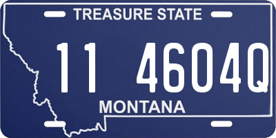 MT license plate 114604Q
