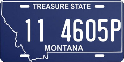 MT license plate 114605P