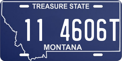 MT license plate 114606T