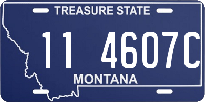 MT license plate 114607C
