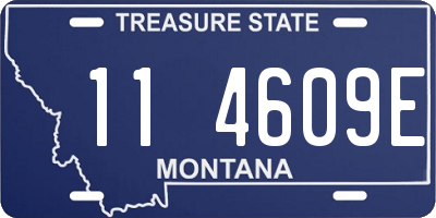 MT license plate 114609E