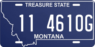 MT license plate 114610G