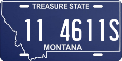 MT license plate 114611S