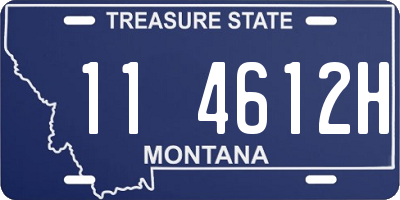 MT license plate 114612H