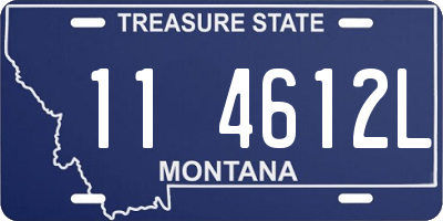 MT license plate 114612L