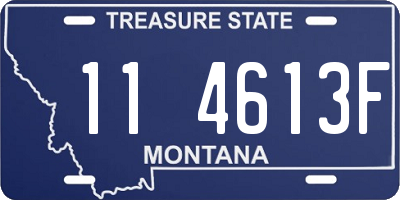 MT license plate 114613F