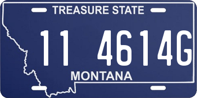 MT license plate 114614G