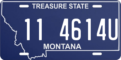 MT license plate 114614U