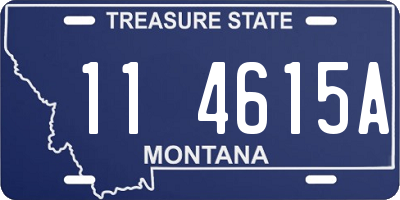 MT license plate 114615A